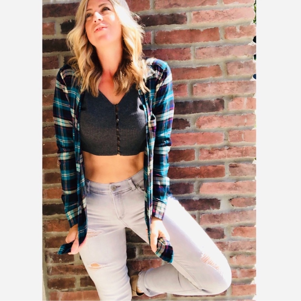 American Eagle Outfitters AEO AH-MAZINGLY Soft Boyfriend Fit Flannel - Size XL